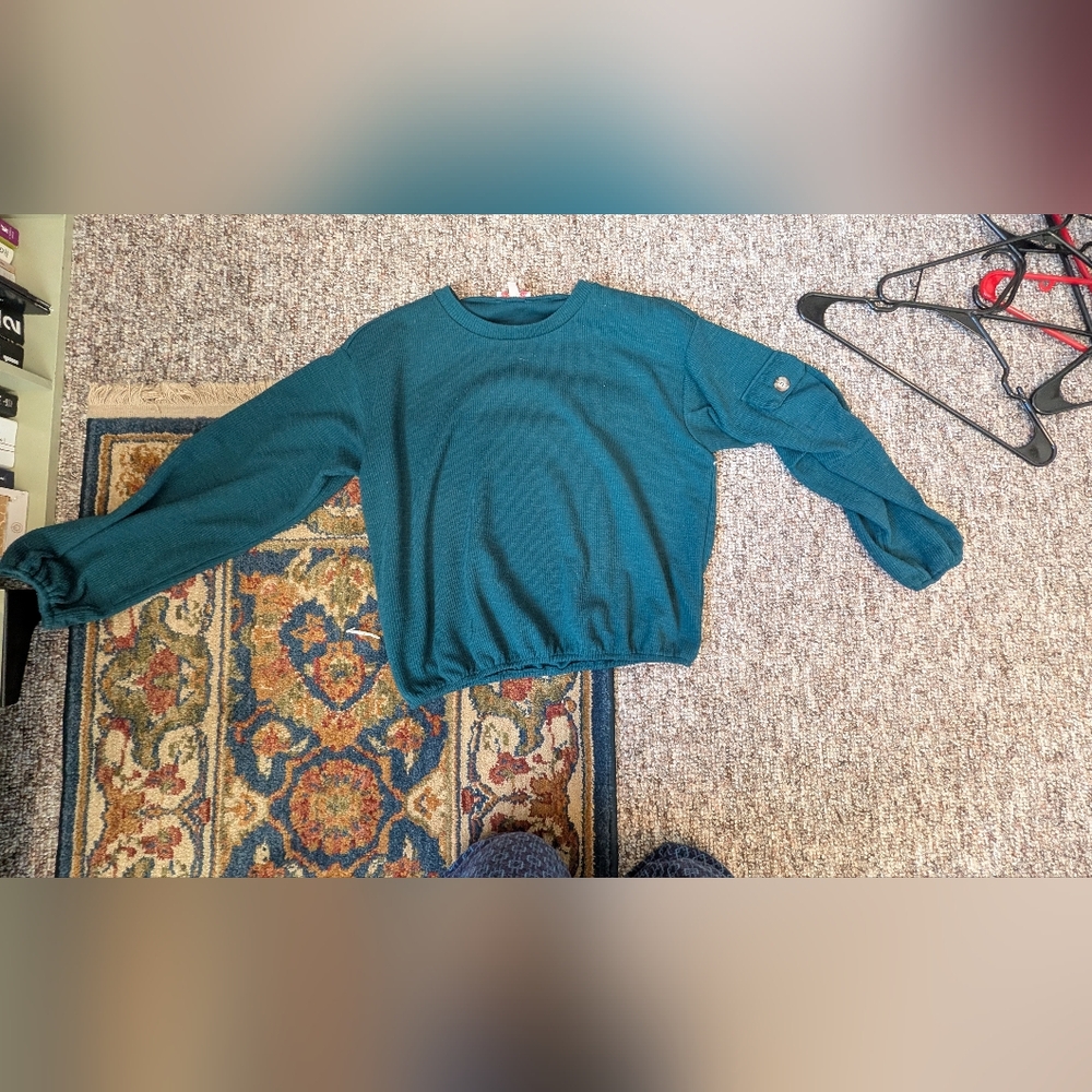 Robert Rose Teal Knit Top